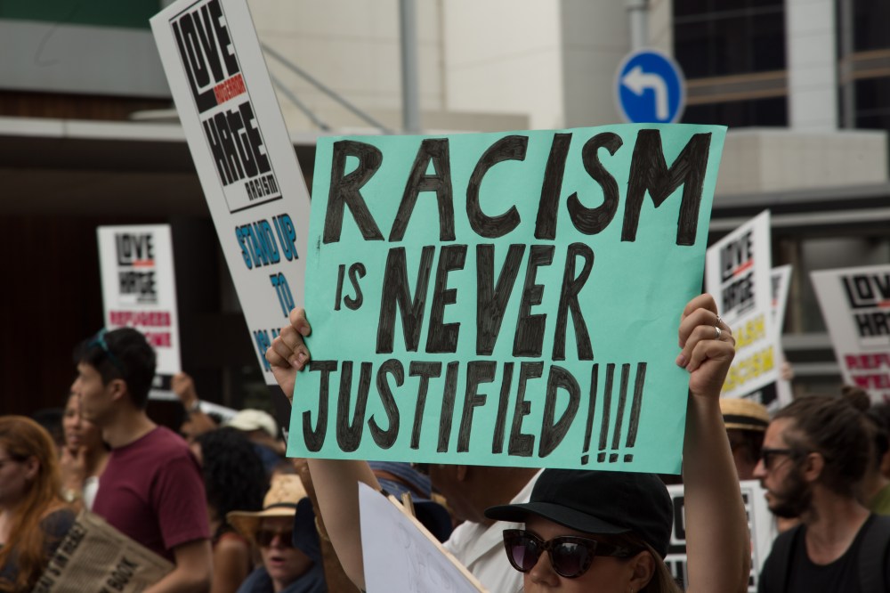 Placard_Racism_is_Never_Justified